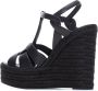 Saint Laurent Wig Espadrille Sandalen Black Dames - Thumbnail 3