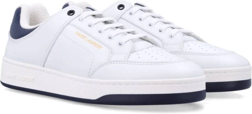 Saint Laurent Witte Blauwe Sneakers SL 61 White Heren