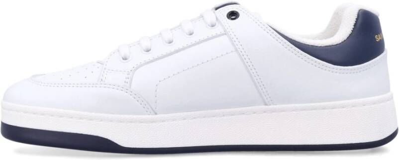 Saint Laurent Witte Blauwe Sneakers SL 61 White Heren