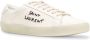 Saint Laurent Witte canvas sneakers met leren detail White Heren - Thumbnail 2