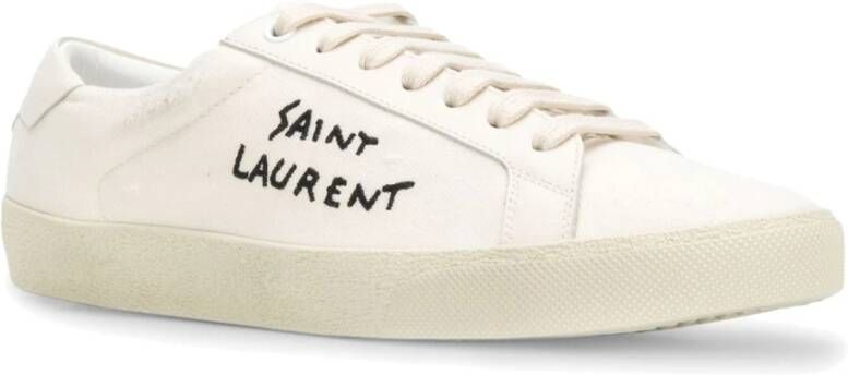 Saint Laurent Witte Sneakers Court Classic Stijl White Dames