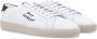 Saint Laurent Witte Zwarte Sneakers Ronde Neus Vetersluiting White Heren - Thumbnail 2