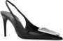 Saint Laurent Zwarte Avenue Patent Leren Pumps Black Dames - Thumbnail 2