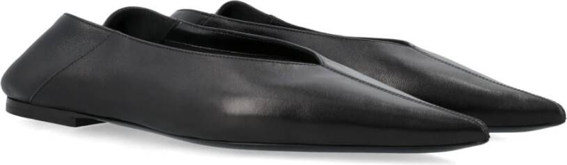 Saint Laurent Zwarte Ballerina Pantoffels Black Dames