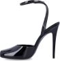 Saint Laurent Zwarte Gesloten Teen Stiletto Sandalen Black Dames - Thumbnail 3