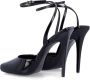 Saint Laurent Zwarte Gesloten Teen Stiletto Sandalen Black Dames - Thumbnail 4