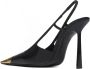 Saint Laurent Zwarte haklaarzen Black Dames - Thumbnail 3