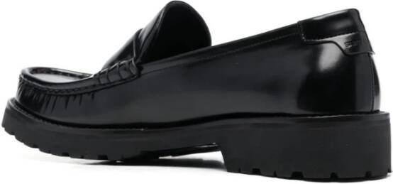 Saint Laurent Zwarte Almond Tip Monogram Loafers Black - Foto 4