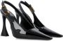 Saint Laurent Zwarte Lakleren Slingback Schoenen Black Dames - Thumbnail 2