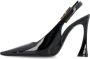 Saint Laurent Zwarte Lakleren Slingback Schoenen Black Dames - Thumbnail 3