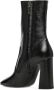 Saint Laurent Zwarte Leren Enkellaarzen Black Dames - Thumbnail 3