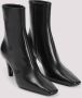 Saint Laurent Zwarte Leren Enkellaarzen Elegante Stijl Black Dames - Thumbnail 3