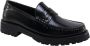 Saint Laurent Zwarte Leren Loafer Schoenen Black Dames - Thumbnail 2