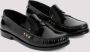 Saint Laurent Zwarte Geborsteld Leren Loafer Schoenen Black Heren - Thumbnail 3