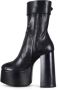 Saint Laurent Zwarte Leren Plateau Laarzen Black Dames - Thumbnail 4