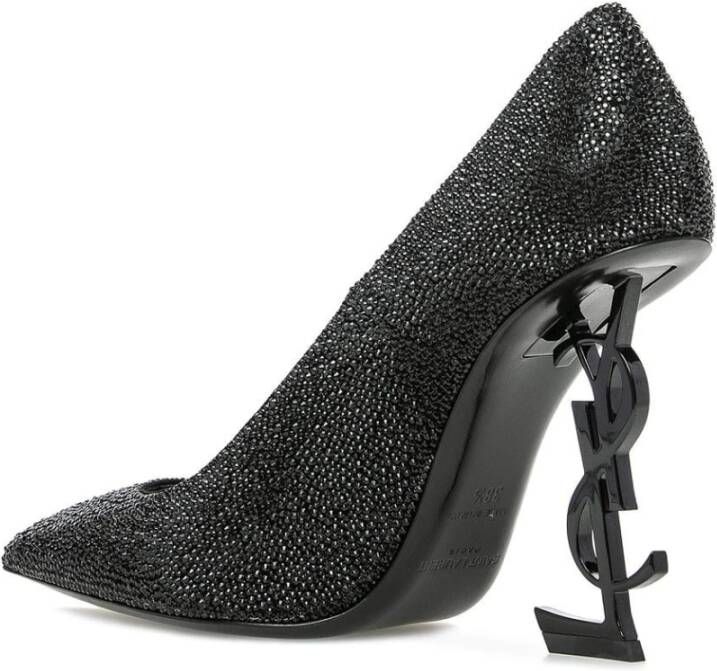 Saint Laurent Zwarte Leren Pumps met Studs Black Dames