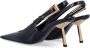 Saint Laurent Zwarte Leren Slingback Pumps Black Dames - Thumbnail 4