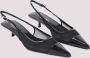 Saint Laurent Zwarte Mesh Puntige Neus Pumps Black Dames - Thumbnail 3