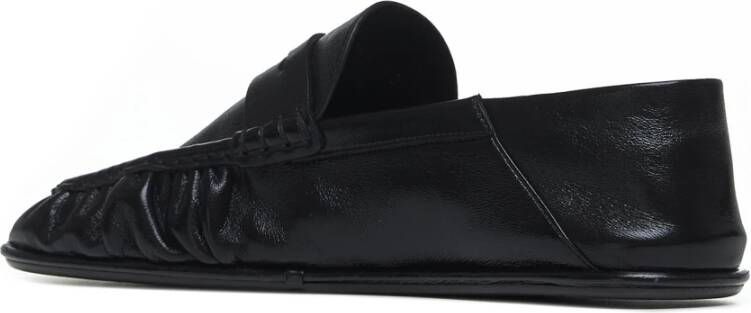 Saint Laurent Zwarte platte schoenen Black Heren