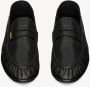 Saint Laurent Zwarte platte schoenen Cassandre goudkleurig metaal Black Heren - Thumbnail 14