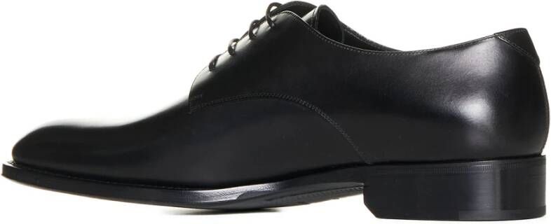 Saint Laurent Zwarte platte schoenen Elegant stijl Black Heren