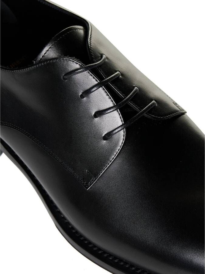 Saint Laurent Zwarte platte schoenen Elegant stijl Black Heren