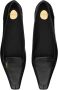 Saint Laurent Zwarte platte schoenen met metalen plaat Black Dames - Thumbnail 3