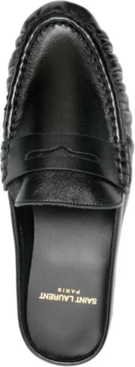 Saint Laurent Zwarte Sandalen met Peg 05 Black Dames