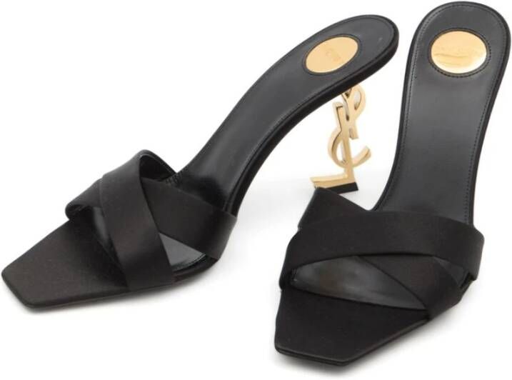 Saint Laurent Zwarte Sandalen voor Vrouwen Black Dames