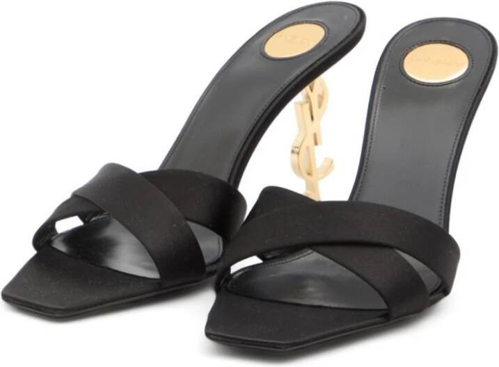 Saint Laurent Zwarte Sandalen voor Vrouwen Black Dames