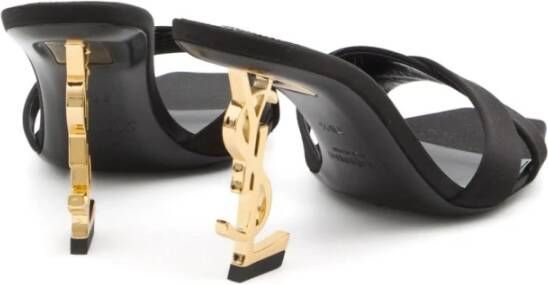 Saint Laurent Zwarte Sandalen voor Vrouwen Black Dames