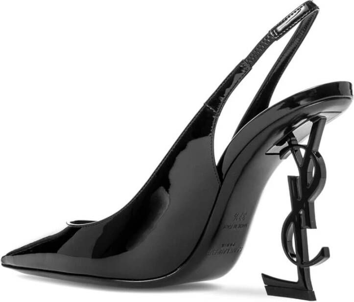 Saint Laurent Zwarte Slingback Pumps Black Dames