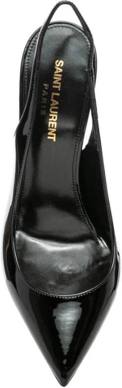 Saint Laurent Zwarte Slingback Pumps Black Dames