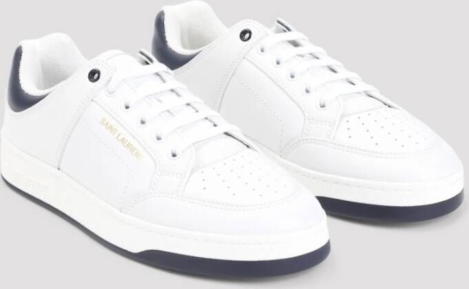 Saint Laurent Zwarte Sneakers voor Mannen Aw24 White Heren