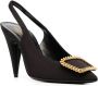 Saint Laurent Zwarte Sulpice Slingback Pumps Black Dames - Thumbnail 2