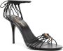 Saint Laurent Zwarte Vetersandalen Black Dames - Thumbnail 2