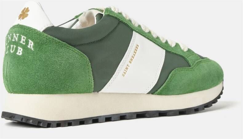 Saint Sneakers Groene Suède Sneakers Aw24 Green Heren