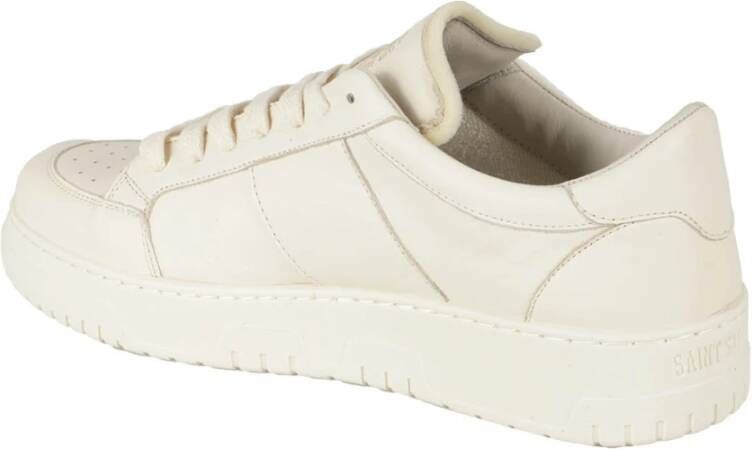 Saint Sneakers Klassieke Leren Sneakers Beige Heren