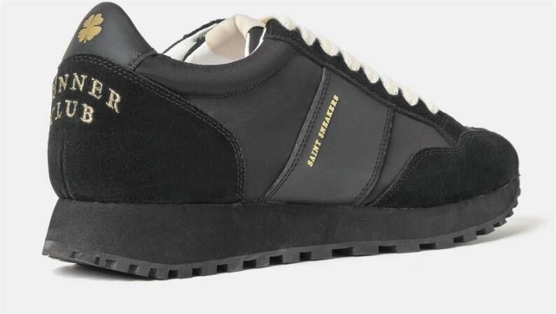 Saint Sneakers Luxe Nero Sneakers voor Mannen Black Heren