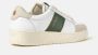 Saint Sneakers Wit Groen Leren Sneakers White Heren - Thumbnail 2