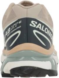 Salomon Beige Low-Top Mesh Sneakers Multicolor Dames