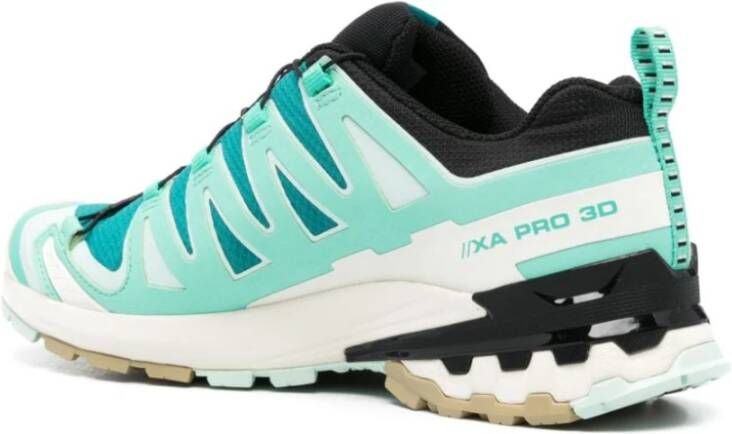 Salomon Groene Aqua Sneakers Waterdicht Gore-Tex Blue Dames