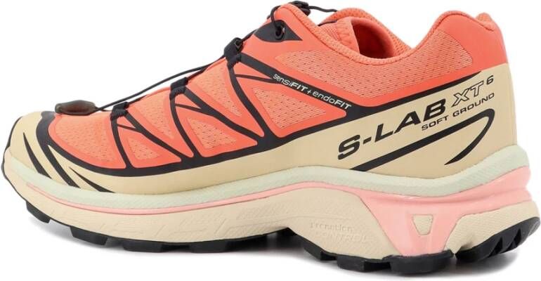 Salomon Iconische synthetische stoffen sneakers met Quicklace Orange Heren