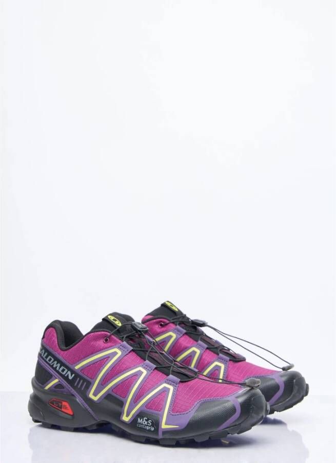 Salomon Lichtgewicht Gepolsterde Sneakers met Contragrip™ Zool Purple Heren