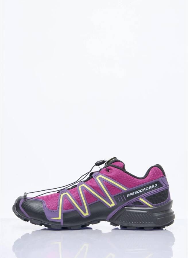 Salomon Lichtgewicht Gepolsterde Sneakers met Contragrip™ Zool Purple Heren