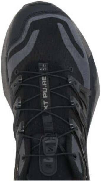 Salomon Zwarte Mesh Sneakers met Rubberdetails Black Dames