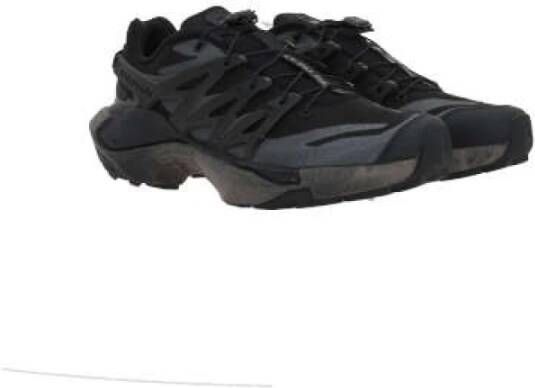 Salomon Zwarte Mesh Sneakers met Rubberdetails Black Dames