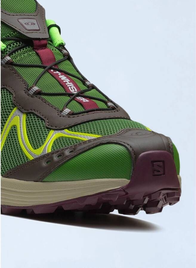 Salomon Sneakers met Mesh Panel en Quick-Lace Green Heren