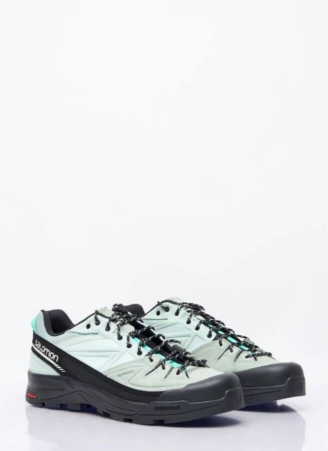 Salomon Suede Panel Sneakers Green Heren