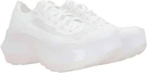 Salomon Witte Mesh Sneaker Platform White Dames